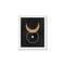 Moon Circle 5 11" x 14" White Framed Print Under Plexiglass